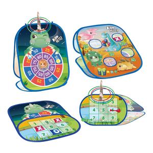 Jeu de lancer de sac de haricots 5 en 1, plateau de jeu en plein air, anneau de lancer, jeu de fléchettes, cible, balle collante, jeu de sport d'intérieur - Product Image 1