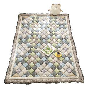 Tapis en coton pour la maison, adapté aux chambres, couverture complète, tapis rectangulaire pour tables basses, tapis antidérapant, tapis tatami - Product Image 5