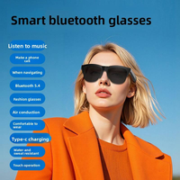 Lunettes Intelligentes Ultralégères Demi-cerclées avec Audio, Verres Photochromiques, Protection UV, Musique Sans Fil, Appels et Contrôle Tactile