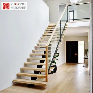 “用于高重量住宅和商业空间的多功能纵梁楼梯” 木质大理石台阶直楼梯