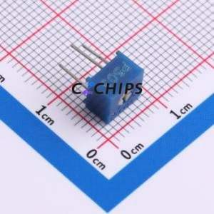 ตัวต้านทาน/โพเทนชิโอมิเตอร์แบบปรับได้สำหรับ3362P-1-503LF ผ่านชิ้นส่วนรู (THT)-3P, ตัวต้านทาน7x6.8มม. 50Kohm 10% 500 250mw ppm/℃ - Product Image 1