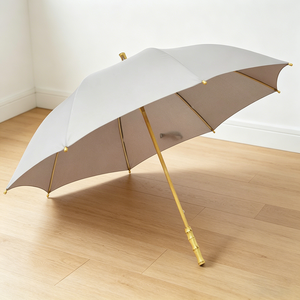 Wholesales 23 Inches 8k Environmental Full Bamboo Frame Single Layer Straight Handle Straight <b>Umbrella</b> with Logo Printing - Product Image 1