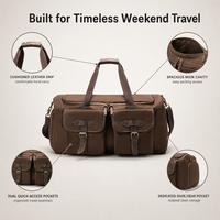 Sac de sport de luxe grande capacité, sac de voyage portable en toile, fermeture éclair, sangle réglable, étanche, à suspendre
