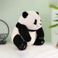 Peluche Panda Assis Réaliste la Plus Vendue, Jouet en Peluche Doux Personnalisable pour Souvenir, Anniversaire, Décoration d'Intérieur, Cadeau