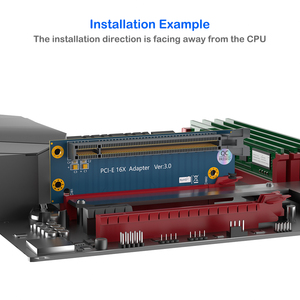 <span class=keywords><strong>PCI</strong></span> <span class=keywords><strong>Express</strong></span> 3.0 <span class=keywords><strong>X16</strong></span>การ์ดไรเซอร์16X การ์ดสำหรับผู้ชายตัวเมียช่อง90องศาสำหรับแปลงกราฟิกการ์ดรองรับ1U 2U เดสก์ท็อป - Product Image 5
