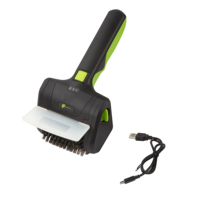 Brosse de nettoyage de barbecue électrique sans fil 8V rechargeable en nylon avec batterie 2Ah et autonomie de 60 minutes