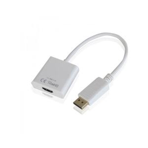 Adaptador - convertidor de DisplayPort a HDMI, permite conectar dispositivos a pantallas, compacto y fácil de usar, sin fuentes - Product Image 1