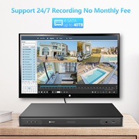 Enregistreur vidéo réseau 4COVR 32 canaux NVR 4SATA avec détection de visage IA Onvif, détection d'intrusion et visualisation via application mobile pour caméras IP 12MP 8MP 4K