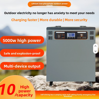 Générateur solaire portable 5000W 10000Wh à charge rapide pour camping, secours d'urgence et camping-car