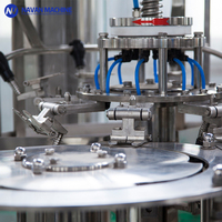 Chaîne de production clé en main XGF8-8-4 entièrement automatique pour le remplissage d'eau pure en bouteilles PET, 2500-3000 BPH, haute efficacité