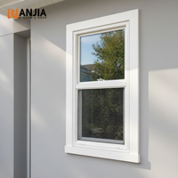 Ventanas Comerciales de Doble Hoja con Aislamiento Térmico para Exteriores, con Mosquitera Integrada, Ventana de Repuesto de Doble Hoja