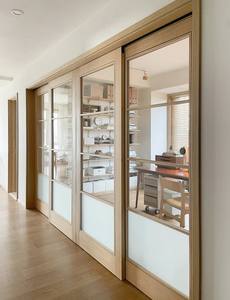 ประตูอะลูมิเนียมและกระจก Prima แบบกรอบบาง สำหรับ<span class=keywords><strong>ห้อง</strong></span>ครัวและห้องน้ำ ประตูบาน<span class=keywords><strong>เลื่อน</strong></span>สูงจากพื้นจรดเพดาน - Product Image 2