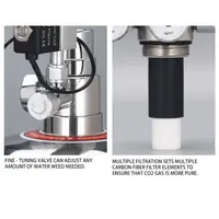 Aquarium ZRDR DIY Kit de système générateur de CO2 avec réglage du débit d'air de pression Plante d'eau Poisson Co2 ValveCo2 bouteille de gaz