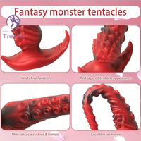 Tentacule Anal Butt Plug Adulte Anal Sexe Produit Taille En Option avec Forte Ventouse Base Butt Dilatateur Butt Plug