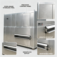 Machine à glaçons en cubes, réfrigérant écologique R404A, équipement de fabrication de glace de qualité alimentaire pour la pêche en haute mer, la restauration et les usines de transformation