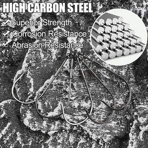 Pêche professionnelle couverture lourde renversement hameçons à vis sans fin pêche basse Texas Rig <span class=keywords><strong>Drop</strong></span> <span class=keywords><strong>Shot</strong></span> Rig crochets pour eau douce salée - Product Image 5