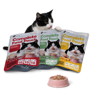 Comida cremosa para gatos OEM de 15g, 25g, 85mg, en bolsa, alimento completo, snacks para mascotas, comida para gatos en venta - Product Image 1