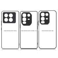 Coques de téléphone portable personnalisées en TPU souple à sublimation DIY, antichoc, anti-poussière et anti-rayures, Infinix Note 50Pro 50X 40 Noir Novel