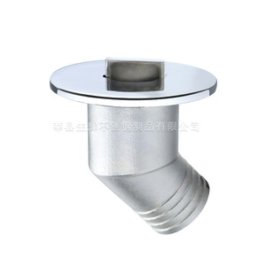 Bouchon de réservoir de carburant en acier inoxydable 316 brillant avec chaîne pour usage marin sur bateau - Product Image 5