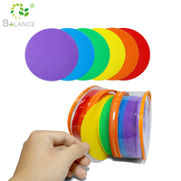 Marqueurs de taches pour tapis, Hotpai, lot de 30 points de marquage au sol pour salle de classe, cercles de tapis de 6 couleurs, points de marquage à crocheter