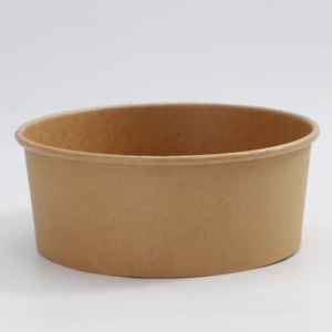 Ebelee 16Oz 500Ml Tùy Chỉnh In Giấy Kraft Bát Thức Ăn Nhanh Container Cho Súp Salad Mì Ăn Liền Với PP Nắp Takeaway - Product Image 1