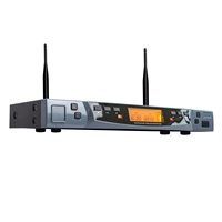 KMC10 mikrofon nirkabel UHF bekas keluarga/KTV, mikrofon genggam logam/setengah logam 2 saluran