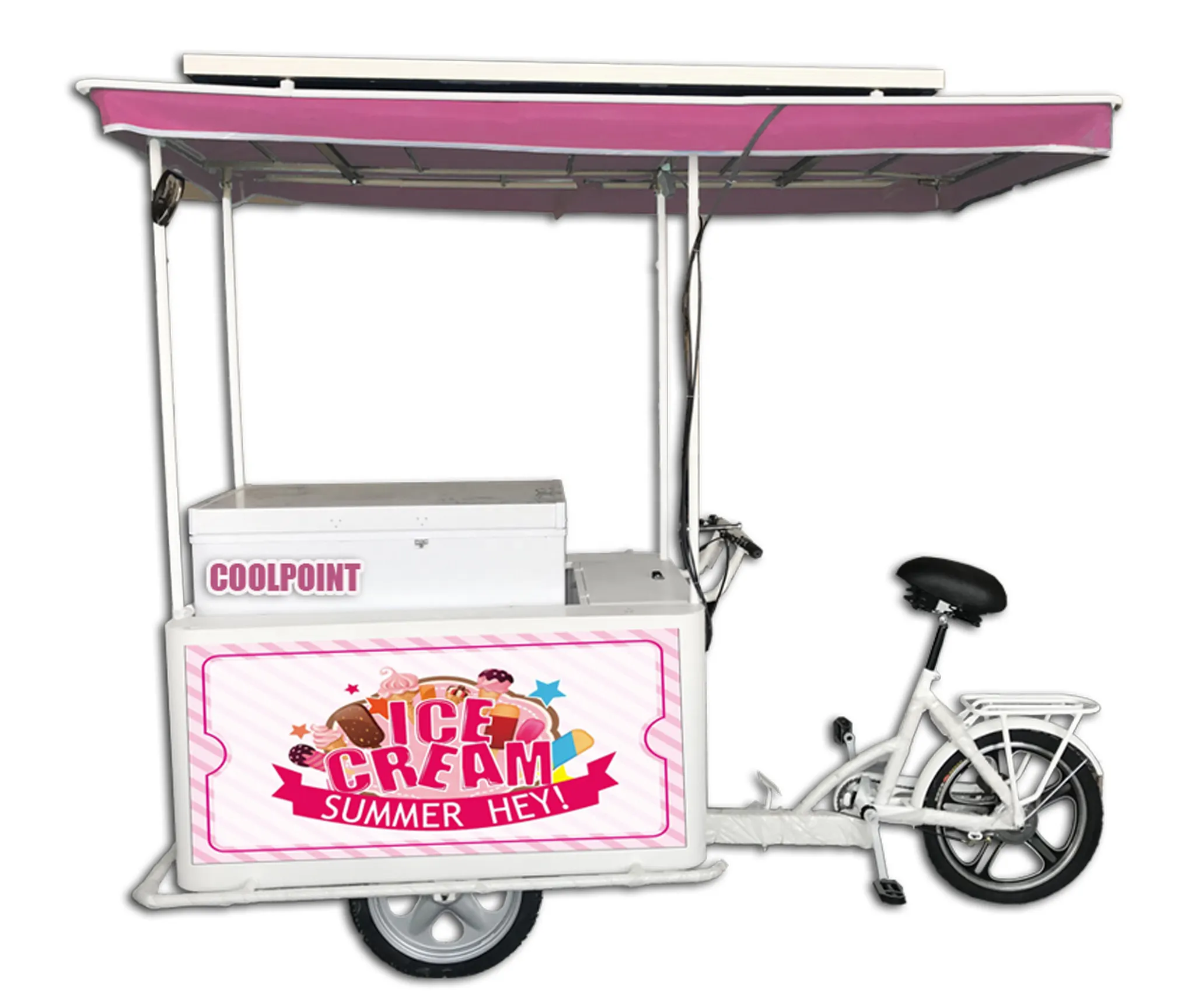 Tricycle électrique à 3 roues, bicyclette de glace, chariot de livraison, vente en gros