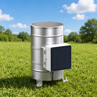 Capteur de pluie à godet basculant CIPPUS 4G avec alimentation solaire, surveillance à distance en temps réel, pluviomètre 200 mm, capteur 485