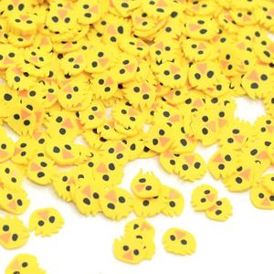 500 grammes de paillettes en argile polymère souple <span class=keywords><strong>jaune</strong></span>, en forme de poussins, pour loisirs créatifs, accessoires de nail art, décorations pour slime - Product Image 3