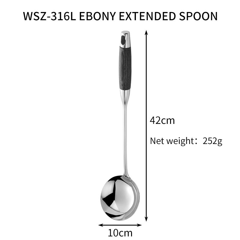 WSZ-316L EBONY EXTENDED SPOON