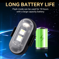 LELANPU Luz Estroboscópica LED Inalámbrica RGB con Control Remoto, Anticolisión, para Motocicleta, Coche, Bicicleta, Dron