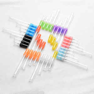 Großhandel Mini Klarglas Tube Sprüh flaschen 2ml 3ml 5ml 10ml Parfüm Zerstäuber Tester Öl verpackung Bunte Kunststoffs prüh geräte - Product Image 1
