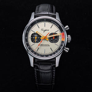 RTS Reloj Cronógrafo Mecánico Piloto de Zafiro y Acero de Alta Calidad Seagull 1963 con Cuerda Manual 1901 y Taquímetro en Venta - Product Image 3