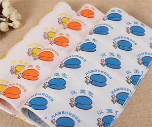 Plateau alimentaire jetable en gros en papier sulfurisé pour pain, sandwich, hamburger, boulettes de riz, assiette repas - Product Image 3