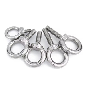 Accessori per Attrezzature Industriali, Dadi ad Occhio e Bulloni ad Occhio in Acciaio Inox 304 Zincato, DIN582, Confezione in Scatola - Product Image 2