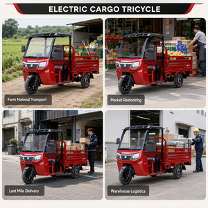 Tricycle <span class=keywords><strong>de</strong></span> cargaison électrique avec moteur <span class=keywords><strong>de</strong></span> 1500W et charge utile <span class=keywords><strong>de</strong></span> 500kg à trois roues électriques pour le <span class=keywords><strong>transport</strong></span> <span class=keywords><strong>de</strong></span> - Product Image 6