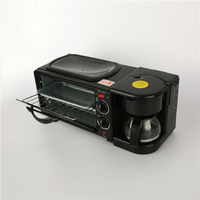 RTS Petit Déjeuner Machine à Sandwich Machine Oeuf Poêle à Frire Viande Torréfacteur Faire Café 3 En 1 Multifonction Petit Déjeuner Machine