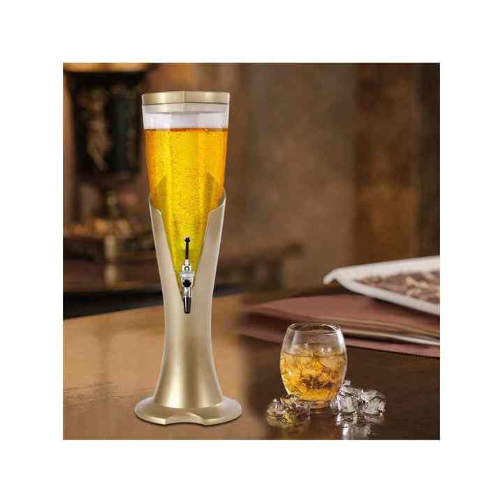 3L Durable Drink Dispenser Removable Freeze Tube for Perfectly Iced Beverages for Bars Parties Home Use Tabletop Dispenser