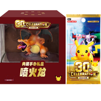 Coffret Cadeau Exclusif de la Collection Originale Charizard – Cartes à Collectionner du 30e Anniversaire, Jeu de Société et Cartes de Divertissement pour Cadeau