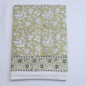 ผ้าปูที่นอนผ้าฝ้ายออร์แกนิคเนื้อนุ่มพิมพ์ลายบล็อคมือเป็นมิตรกับสิ่งแวดล้อมผลิตจากเม็ดสีธรรมชาติที่ออกแบบมาสำหรับบ้านและห้องพักในโรงแรม - Product Image 3