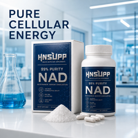 Capsules Liposomales NAD120 Complément Alimentaire Fournissant Énergie et Vitalité Cellulaire Végétalien Sans OGM Sans Gluten pour Adultes