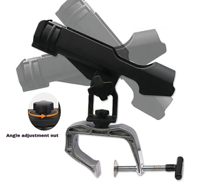 Supporto per Canna da Pesca per Kayak Resistente con Doppio Morsetto per Barca - Product Image 1