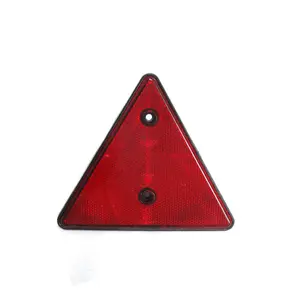 Üçgen reflektör römork reflektör kırmızı plastik üçgen ters plaka işık tanımlama