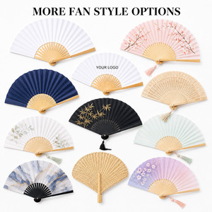 Abanico de Papel de Bambú de 7 Pulgadas con Logotipo Personalizado, Abanico Plegable para Regalo de Boda, Fiesta, Regalo Promocional de Verano, Recuerdo Empresarial - Product Image 5