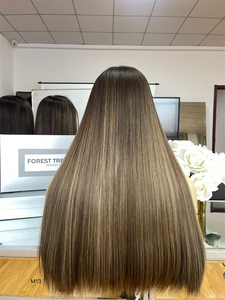 SHY Hair 100% <span class=keywords><strong>Capelli</strong></span> Umani Vergini Europei 24 Pollici Lisci # Parrucca Ebraica T321 in Pizzo HD Colorato, Nodi Singoli <span class=keywords><strong>5.0</strong></span>, Parrucche Kosher - Product Image 5