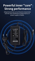 Adaptateur secteur 12V à sortie unique AC DC Stable double câble 24V 1.5A/2A/3A/4A pour caméra à bande lumineuse LED 12V 3A adaptateur secteur