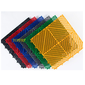 Dalles de sol emboîtables en PP, dalles de sol en plastique PP multifonctionnelles pour garage, revêtement de sol en caoutchouc drainant pour garages - Product Image 2