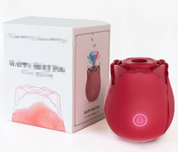 Rosen-Silikon-Vibrator für Frauen Klitoris-Sauger Brustwarzen-Stimulator Erotikspielzeug Weiblicher Masturbator USB-Aufladbar 7 Frequenzen