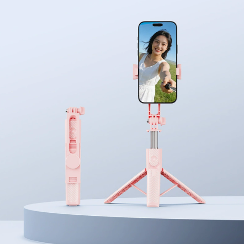 Waterproof Flexible Selfie Stick Tripod with Rotation&Blue-tooth Remote,Extendable Phone Stand for Live Streaming,Vlogging,Titok