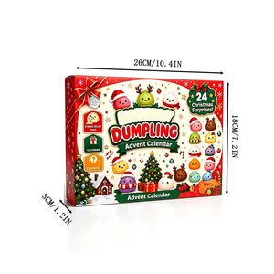 Nouvel Arrivage Calendrier de l'Avent de Noël 24 Jours avec Jouets Squishies à Presser, Jouet Dumpling DIY, et Sachet Surprise Squishy - Product Image 2